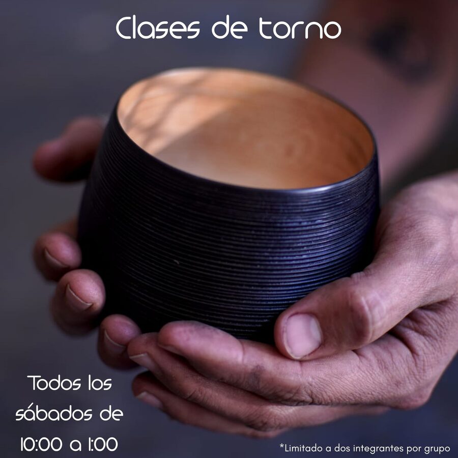 Clases de torno — Sábados de 10:00 a 1:00